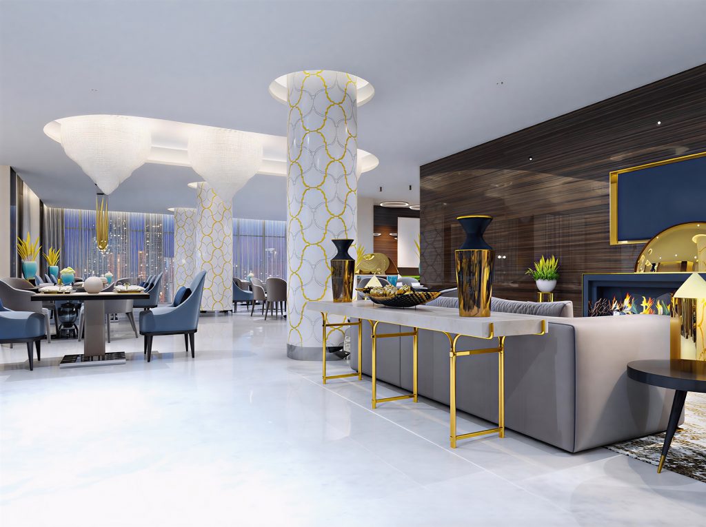 magnificent design console with white table top gold legs gold decor vases luang area with sofa armchair fireplace with magnificent design console with white table top gold legs gold decor vases luang area with sofa armchair fireplace with