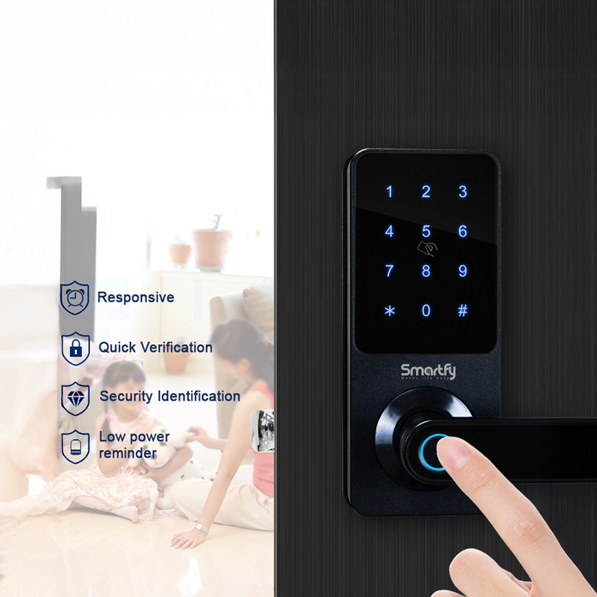 smartfy p7024 smart fingerprint lock