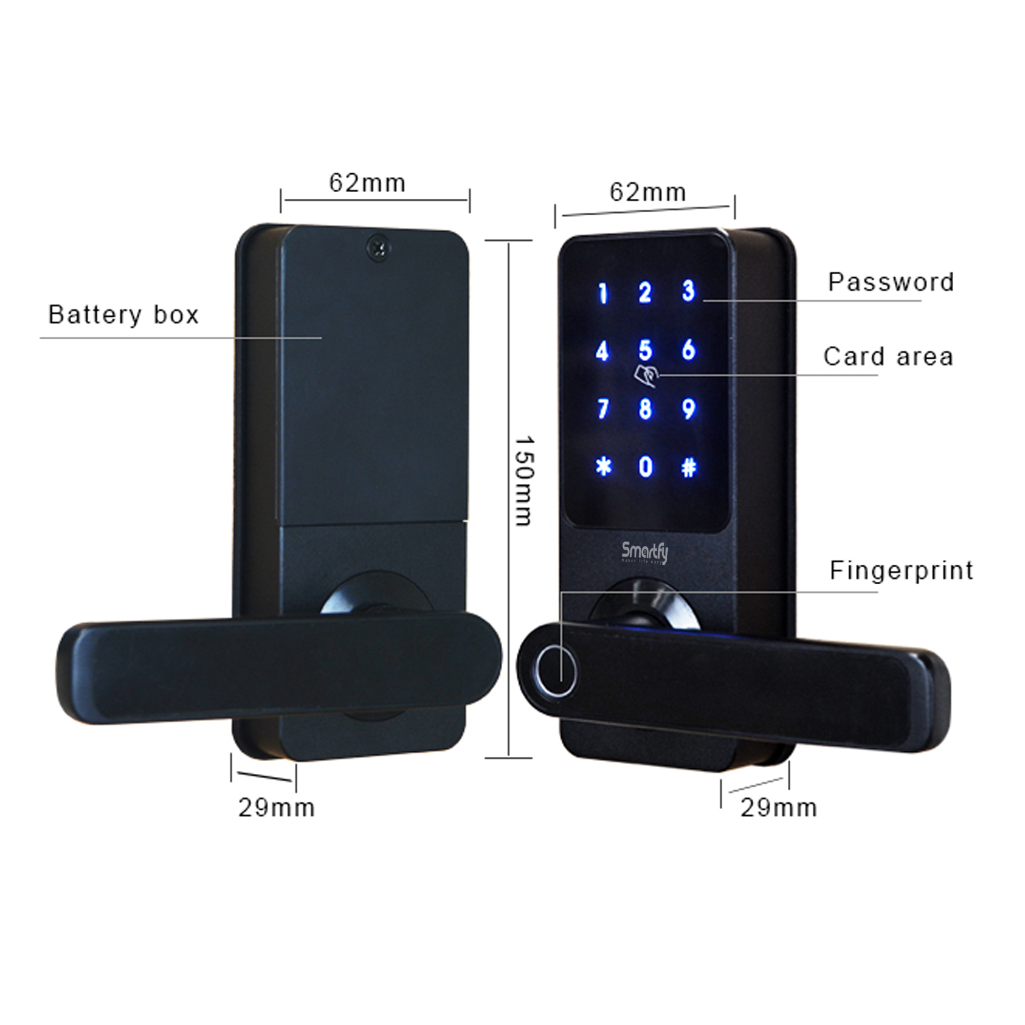 smartfy p7024 smart fingerprint lock