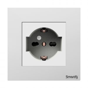 SMARTFY 16A Schuko & Italian Socket | Aluminum D8B Series High-Voltage Wall Socket