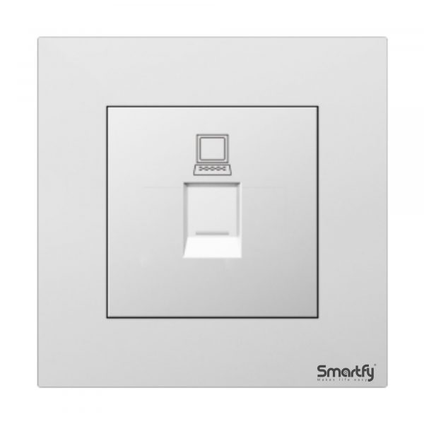 SMARTFY CAT 5 Data Socket | Aluminum D8B RJ45 Ethernet Wall Socket ...