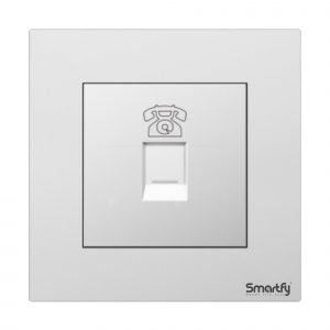 SMARTFY Telephone Socket | Aluminum D8B RJ11 Wall Socket for Voice Communication