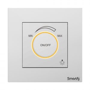 SMARTFY Knob Dimmer Switch | Aluminum D8B Wall-Mounted LED & Incandescent Dimmer