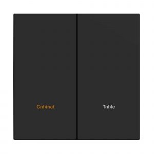 SMARTFY 2-Gang KNX Metal Tact Switch | D8B Wall-Mounted Smart Switch