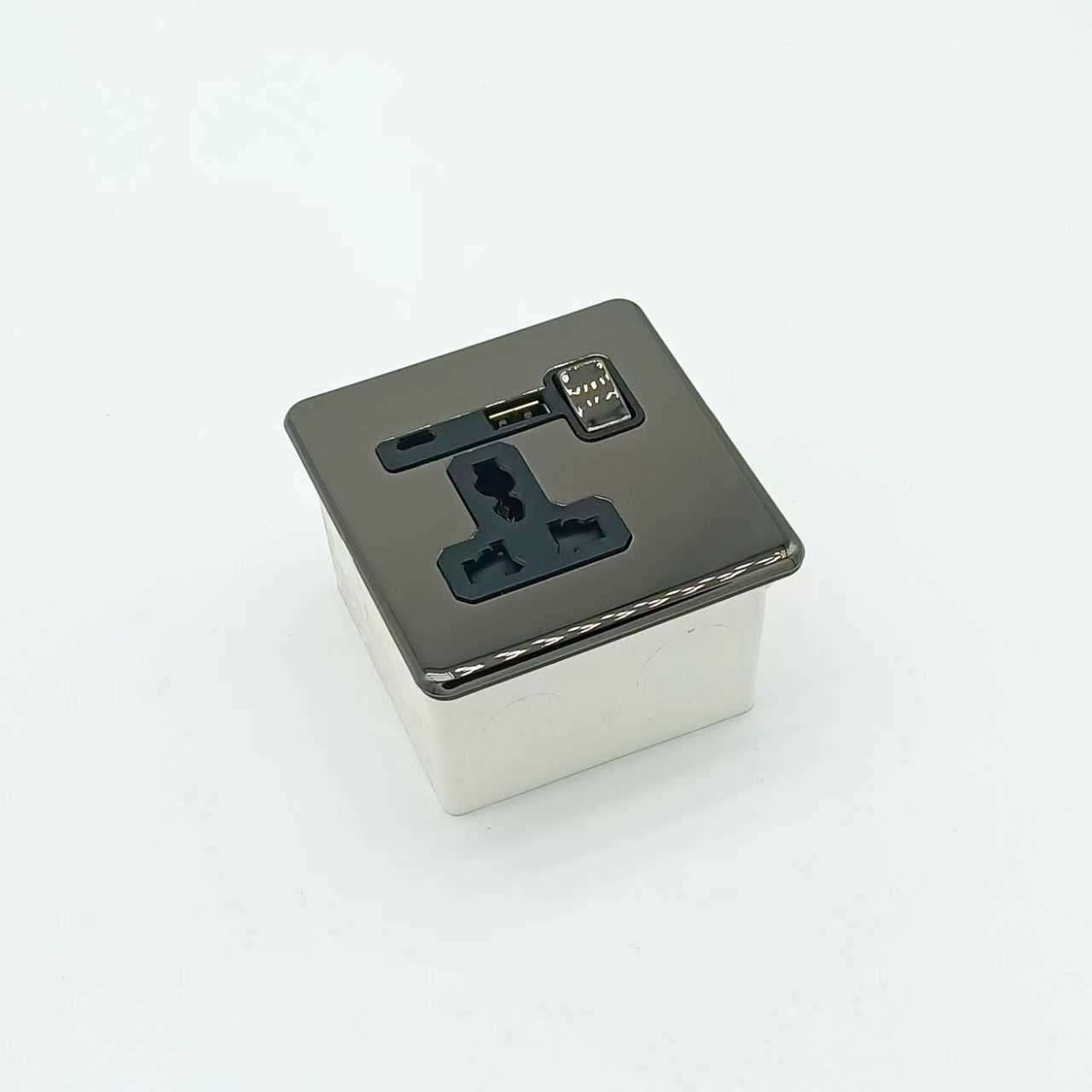 SMARTFY A Series Wall Socket – USB Type-A & Type-C, Black Stainless Steel - Image 5