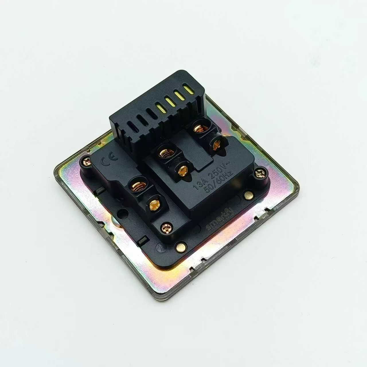 SMARTFY B Series Wall Socket with USB Type-A & Type-C – Black Stainless Steel - Image 4